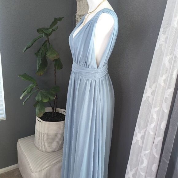 Lulu's Heavenly Hughes Maxi Dress-Light Blue - Picture 5 of 11